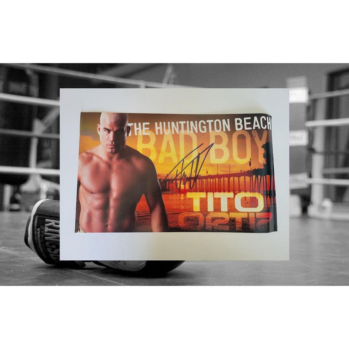 Tito Ortiz 8 x 10 photo signed