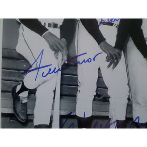 Willie Mays Orlando Cepeda and Willie McCovey 8 by 10 sign photo