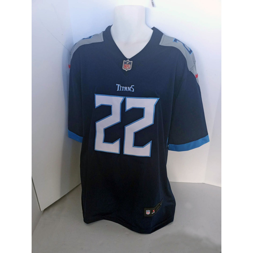 Derrick Henry Tennessee Titans game model jersey signed with proof