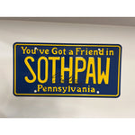 Load image into Gallery viewer, Sylvester Stallone Rocky Balboa original Southpaw licence plate signed with proof
