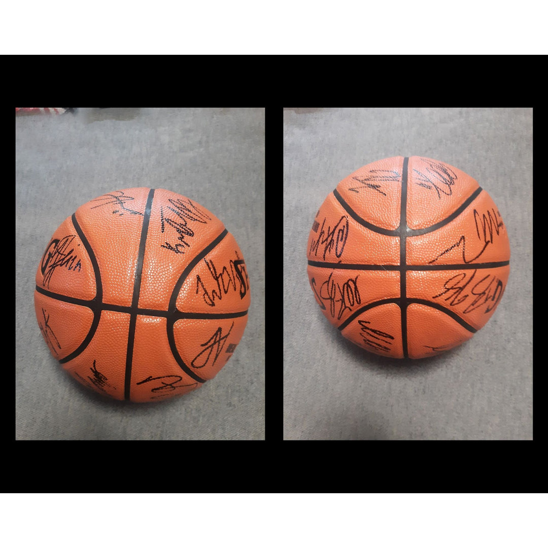 LeBron James, Anthony Davis 2019-20 Los Angeles Lakers team signed basketball with proof - Awesome Artifacts 