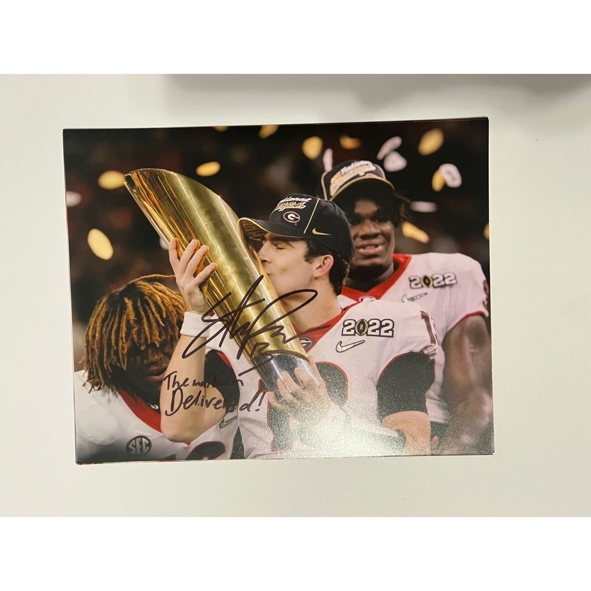 STETSON BENNETT HAND SIGNED GEORGIA BULLDOGS 8X10 PHOTO W/ BECKETT COA UGA