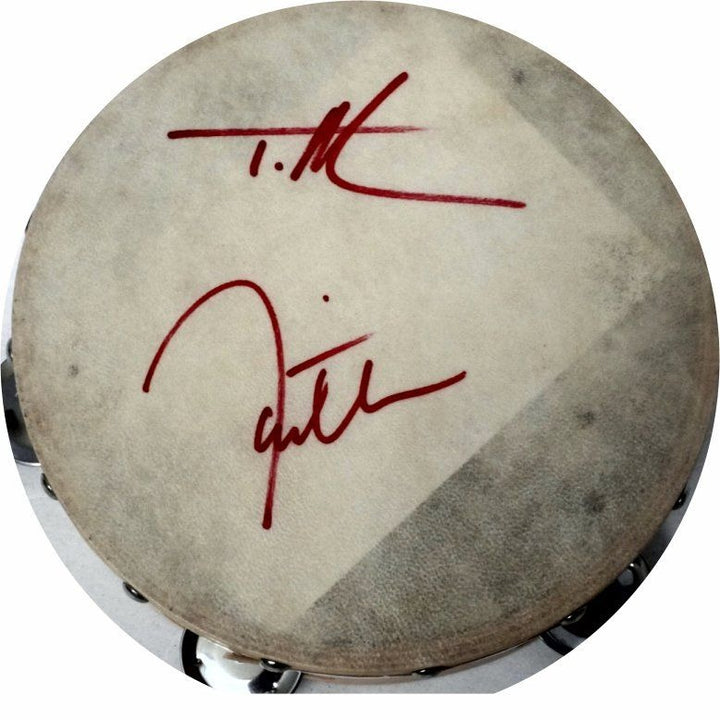 Faith Hill and Tim McGraw 10-inch tambourine signed with proof