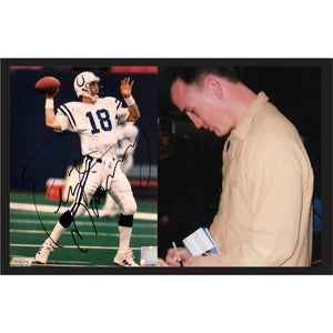 Peyton Manning Indianapolis Colts 8x10 photo signed with proof
