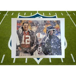Load image into Gallery viewer, New England Patriots Tom Brady and Bill Belichick 16 x 20 photo signed with proof
