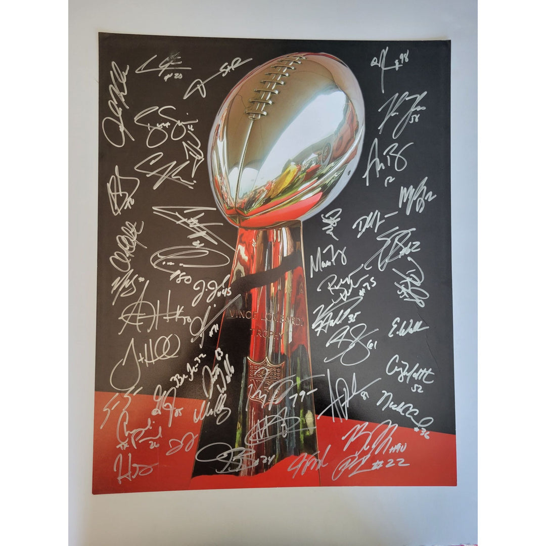 Aaron Rodgers Charles Woodson 2009 Green Bay Packers team signed Super Bowl champs 16 by 20 photo