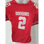 Load image into Gallery viewer, J. K. Dobbins Ohio State signed jersey with proof
