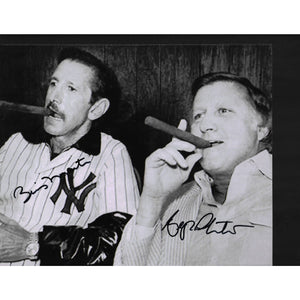 George Steinbrenner and Billy Martin 8 by 10 signed photo