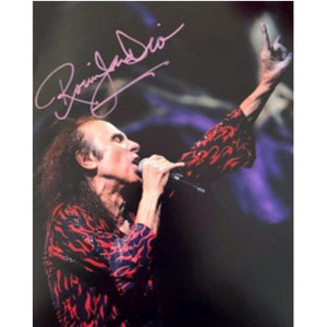 Ronnie James Dio 8x10 photo signed with proof