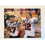 Load image into Gallery viewer, Tom Brady and Rob Gronkowski Tampa Bay Buccaneers 8x10 photo signed with proof
