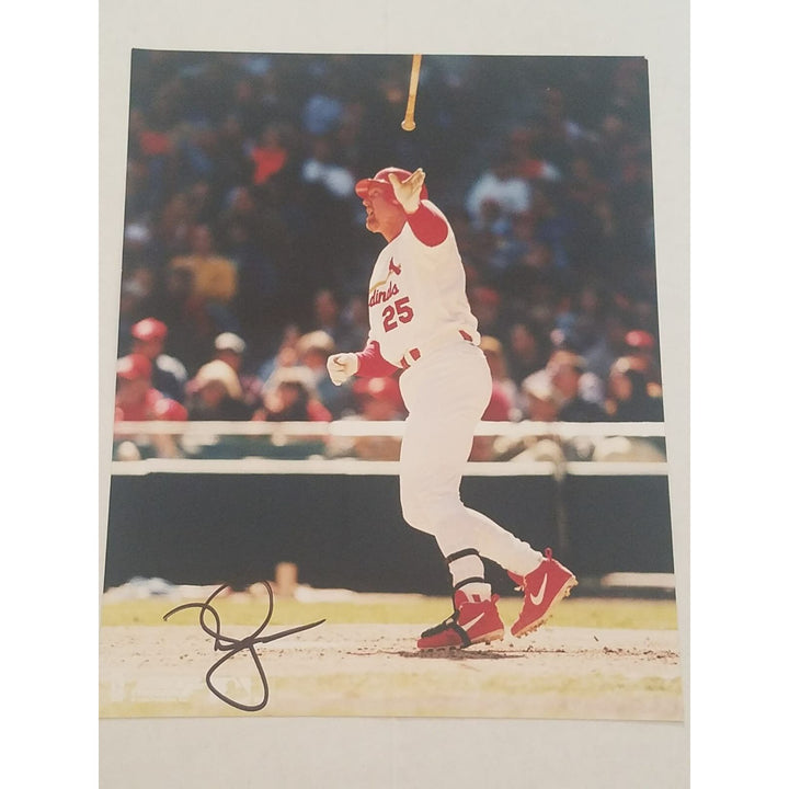 Mark McGwire St Louis Cardinals 8 x 10 signed photo - Awesome Artifacts 