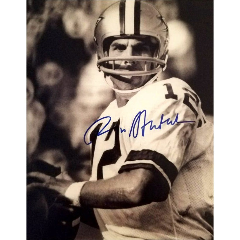 Roger Staubach Dallas Cowboys 8x10 photo sign with proof