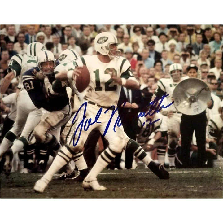 Joe Namath New York Jets 8 by 10 photo signed with proof