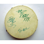 Load image into Gallery viewer, Billie Joe Armstrong Tre Cool signed tambourine with proof
