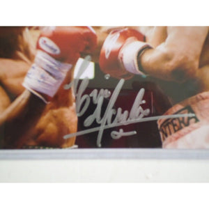 Erik Morales boxing signed 5X7 photo