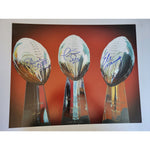 Load image into Gallery viewer, New York Giants Super Bowl MVPs OJ Anderson Phil Simms Eli Manning 16x20 photo signed
