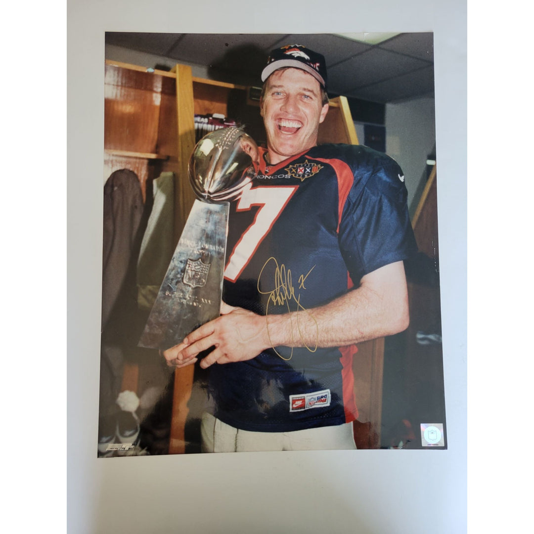 John Elway 16x20 photo signed with proof