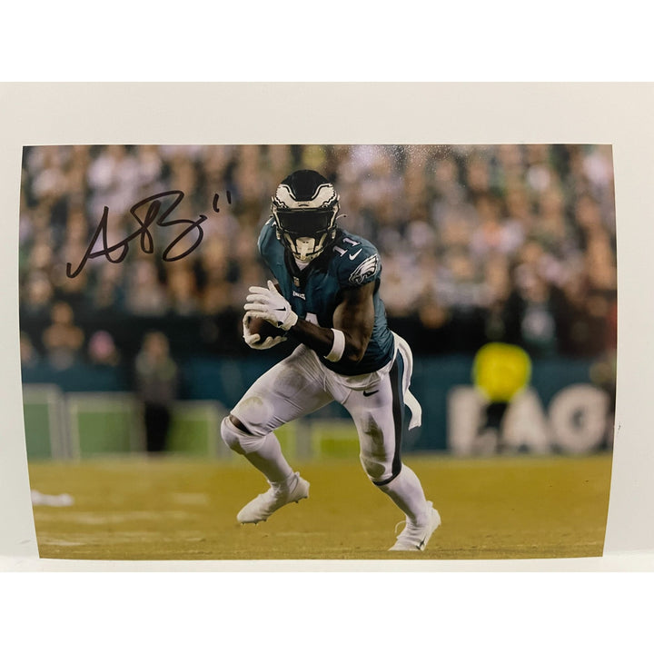 AJ Brown 5x7 photo signed with proof with free acrylic frame