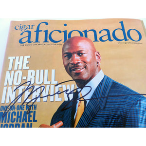 Michael Jordan 2005 Cigar Aficionado Magazine signed with proof
