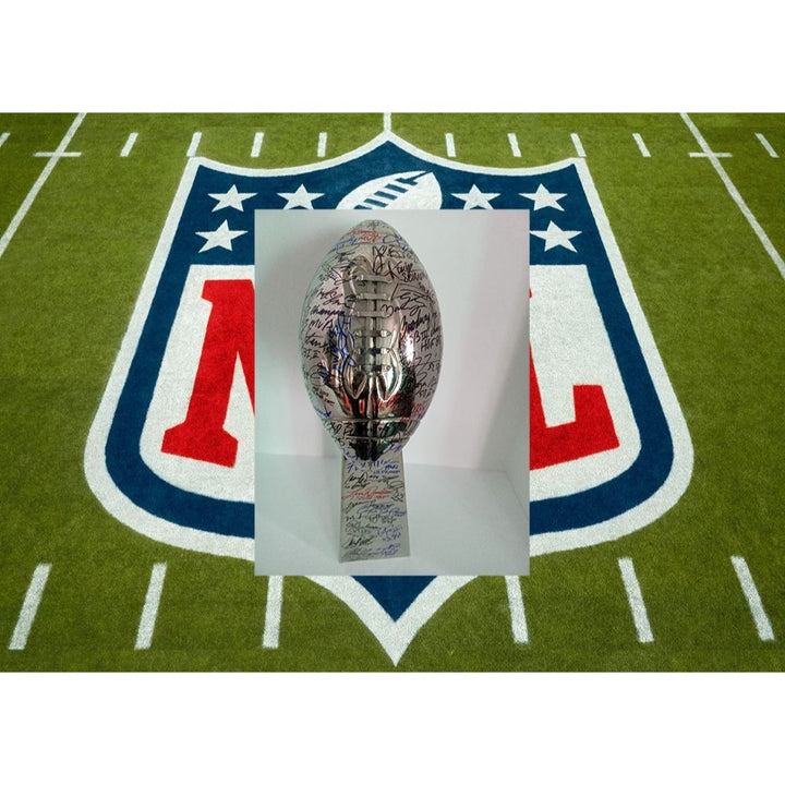 Super Bowl NFL MVP Lombardi trophy signed with proof including free case