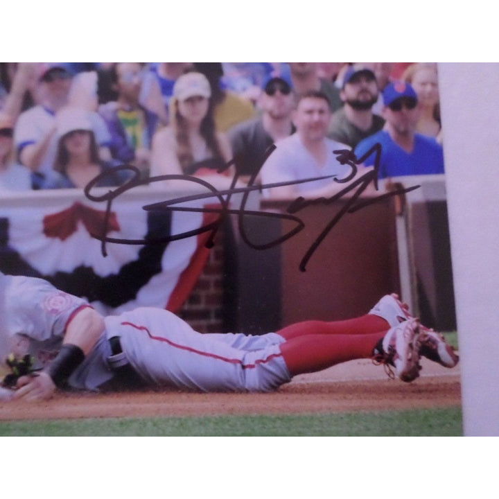 Kris Bryant and Bryce Harper 8 by 10 signed photo - Awesome Artifacts 