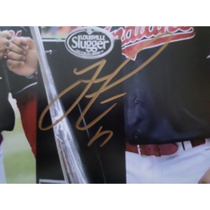 Jose Ramirez and Francisco Lindor 8 x 10 signed photo