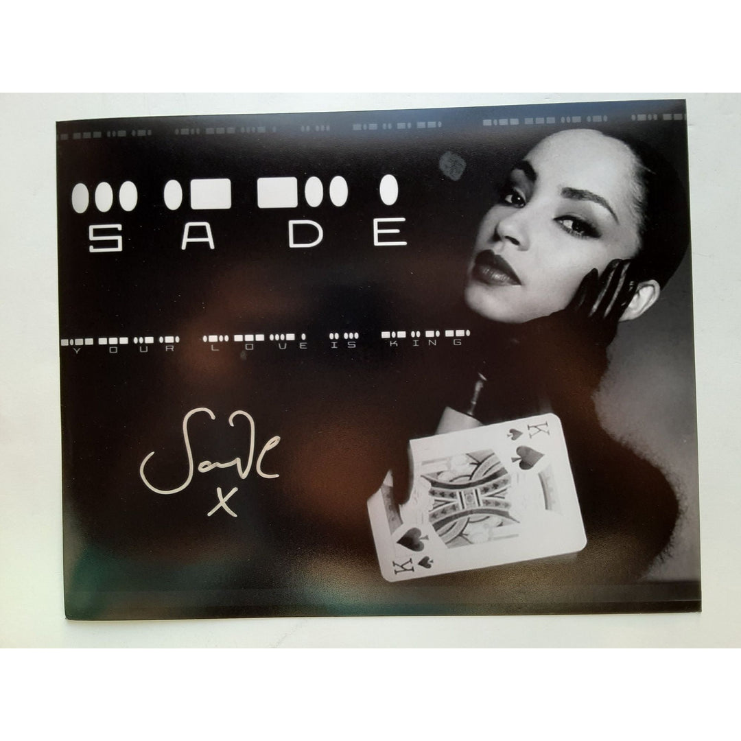 Sade Adu 8 by 10 signed photo with proof - Awesome Artifacts 