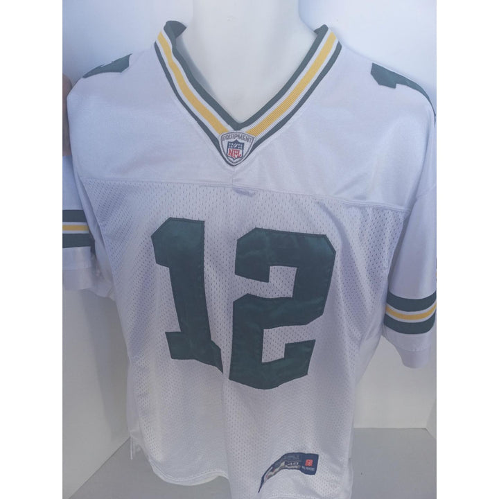 Aaron Rodgers size 48 Green Bay Packers game model jersey signed with proof