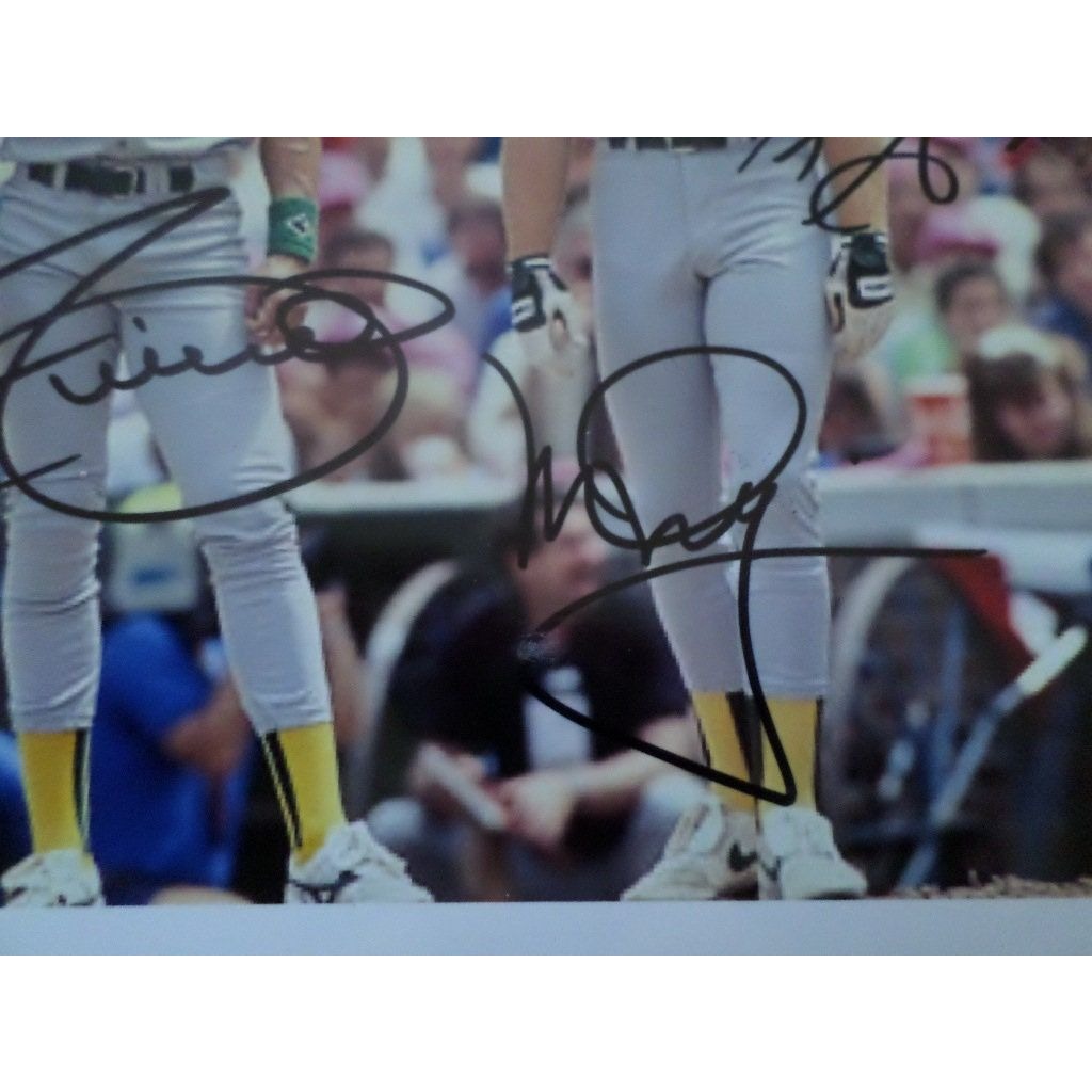 Mark McGwire Ken Griffey jr. Jose Canseco Cecil Fielder 8 by 10 signed photo