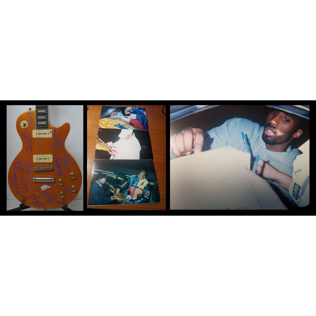 2000 Kobe Bryant Shaquille O'Neal LosLos Angeles Lakers NBA champs Les Paul guitar signed with proof