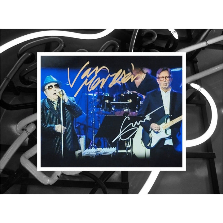 Van Morrison and Eric Clapton 5x7  photo signed with proof - Awesome Artifacts 