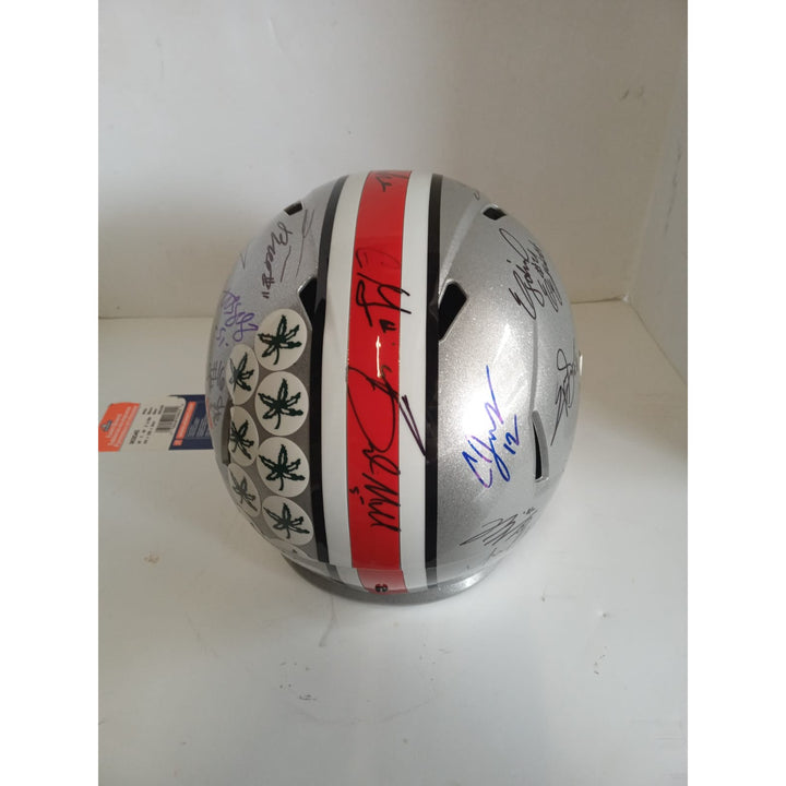 Ohio State Buckeyes Ezekiel Elliott national champions team signed replica  helmet - Awesome Artifacts 