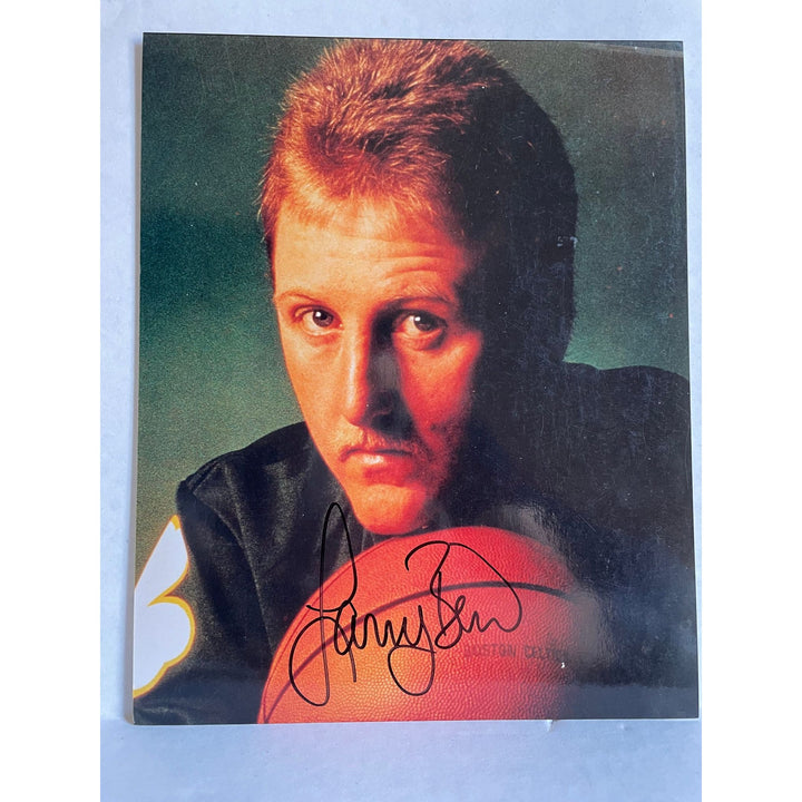 Larry Bird Boston Celtics 8 x 10 signed photo with proof - Awesome Artifacts 