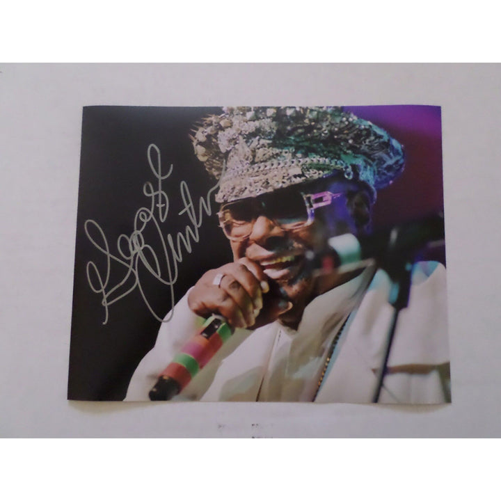 George Clinton 8 x 10 signed photo with proof