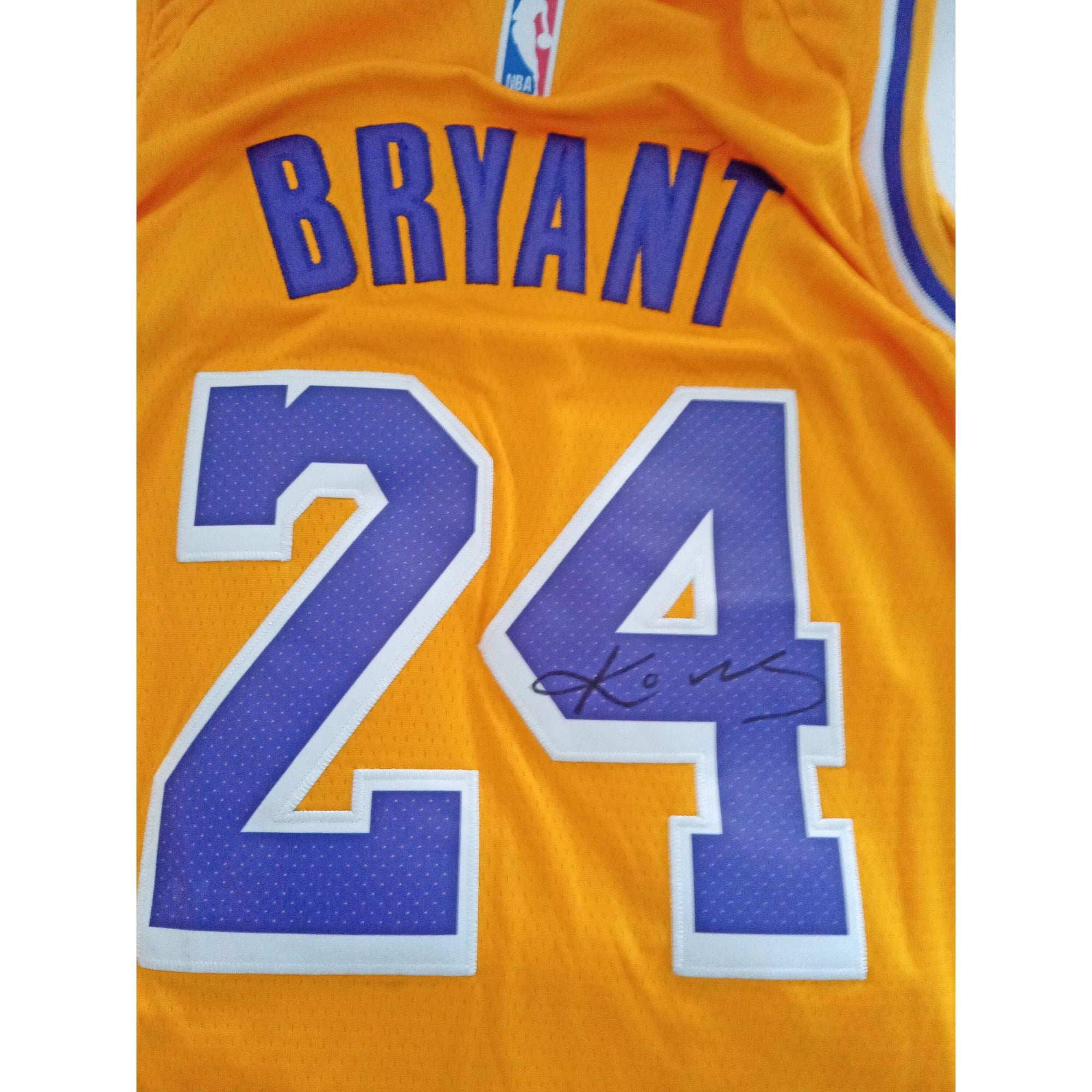 Light Blue Lakers Autographed Kobe Bryant Jersey