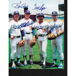 Load image into Gallery viewer, Ron Cey, Steve Garvey, Davey Lopes and Bill Russell 8 by 10 signed photo
