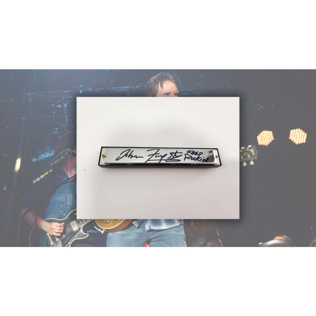 John Fogerty Huntington harmonica 24-hole Deluxe signed with proof