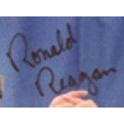 President Ronald Reagan and Bob Hope 8 x 10 photo signed