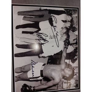 Muhammed Ali Paul McCartney John Lennon The Beatles framed 24x35 and signed with proof