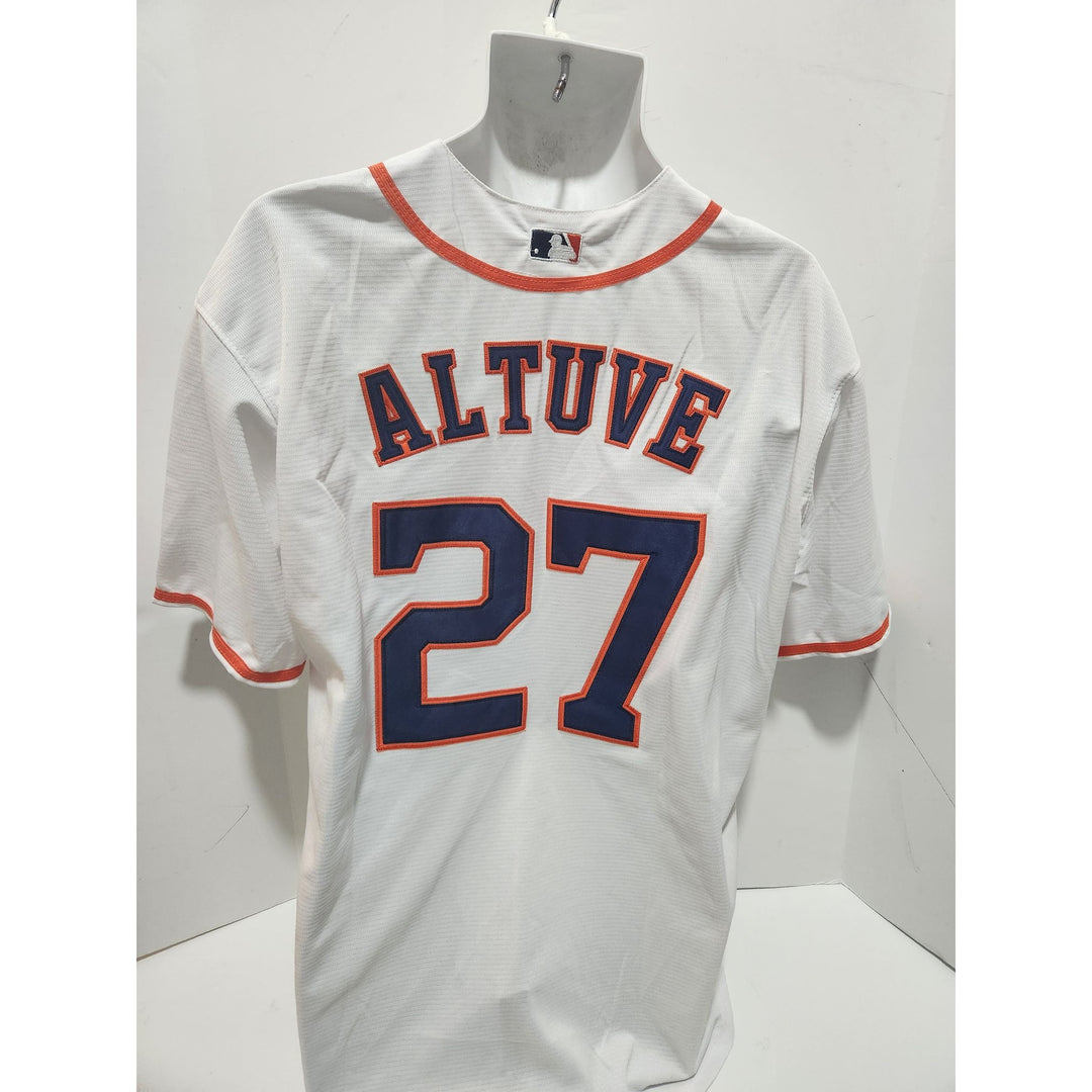 Jose Altuve George Springer Justin Verlander Dallas Keuchel Houston Astros 2017 World Series champions team signed jersey