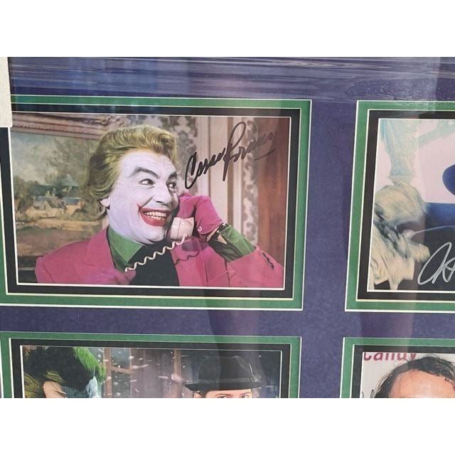 Cesar Romero Jack Nicholson Mark Hamill Joaquin Phoenix Heath Ledger Jared  Leto signed and framed with proof