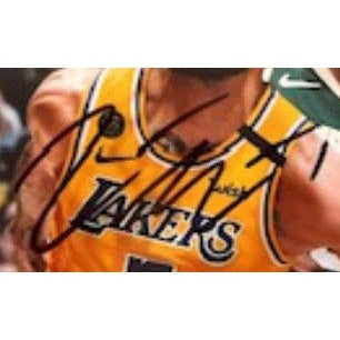 JaVale McGee Los Angeles Lakers 5 x 7 photo signed with proof