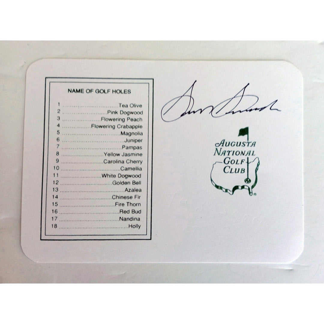 Sam Snead Masters Golf scorecard signed with proof - Awesome Artifacts 