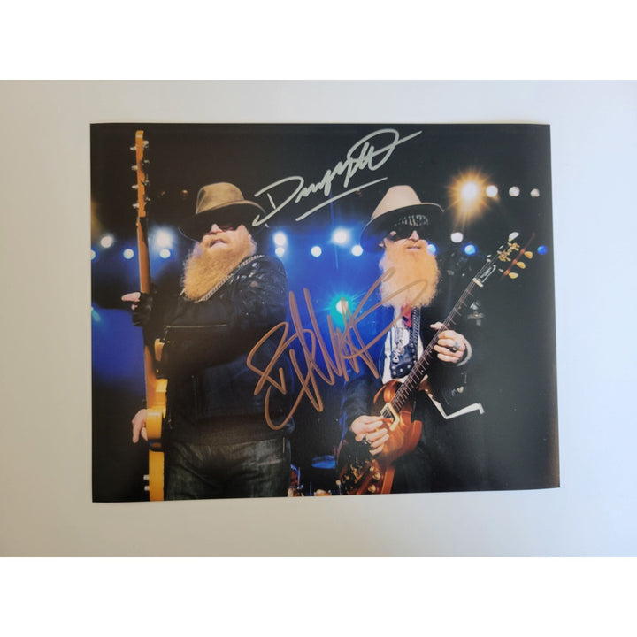 Billy Gibbons Dusty Hill ZZ Top 8x10 photo signed