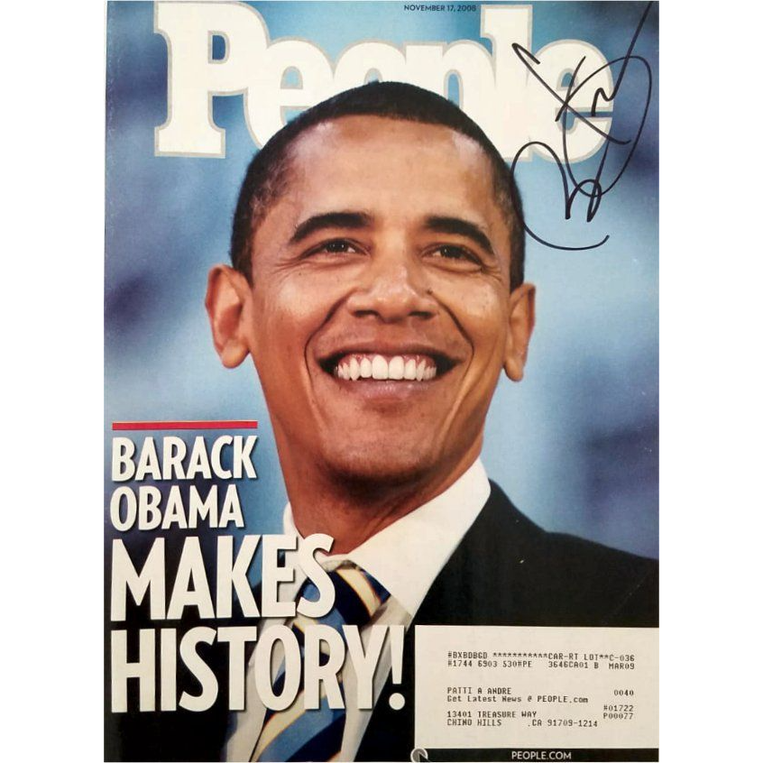 Barack Obama People magazine signed with proof