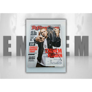 Marshall Bruce Mathers III, Slim Shady, Eminem, Rolling Stone Magazine December 2003 signed with proof