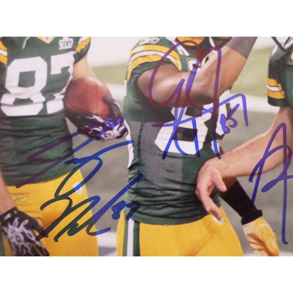 Aaron Rodgers Greg Jennings Jordy Nelson 8 x 10 signed photo