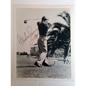 Mickey Rooney 8 x 10 signed photo with proof