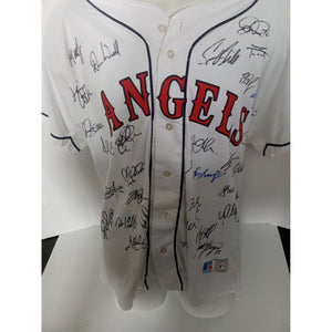 California Angels Troy Glaus, Tim Salmon 2000 team signed jersey with proof