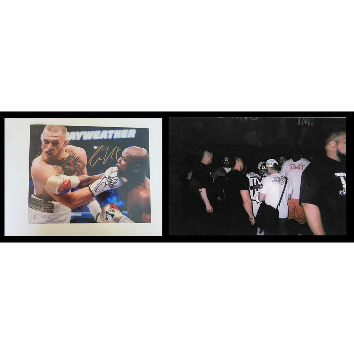 Floyd Money Mayweather Conor McGregor 8 x 10 photo signed with proof